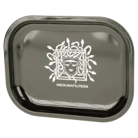 Medusa Rolling Tray - Schwarz mit logo - 18x14 cm - Mini