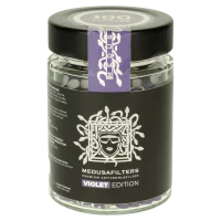 Medusa Aktivkohlefilter - 100 Stk. Violet - im Glas