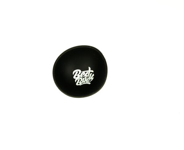 Best Buds - Silikonschale - Schwarz mit weißem Best Buds Schriftzug - D 7 cm