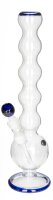 Boost Glasbong 18,8er - Bubble - H 47 cm D 45 mm WS 5 mm - Klar/Blau