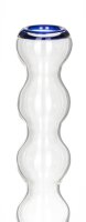 Boost Glasbong 18,8er - Bubble - H 47 cm D 45 mm WS 5 mm - Klar/Blau