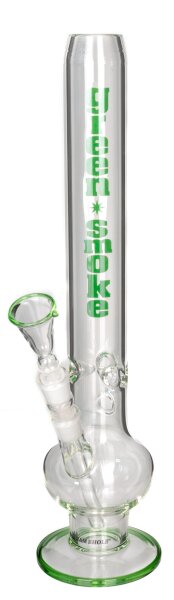 BamBamBhole Glasbong mit Bauch 18,8er H 40 cm WS 5 mm + ICE "Grün"