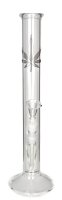BamBamBhole Glasbong 18,8er H 48 cm gerader aufbau + "Blatt"