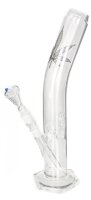 BamBamBhole Glasbong "Gebogen mit Blatt" ICE H 40 cm NS 18,8