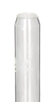 BamBamBhole Glasbong "Gerade & sandgestrahltes Blatt" H 39 cm D 55 mm NS 18,8