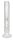 BamBamBhole Glasbong "Gerade & sandgestrahltes Blatt" H 39 cm D 55 mm NS 18,8