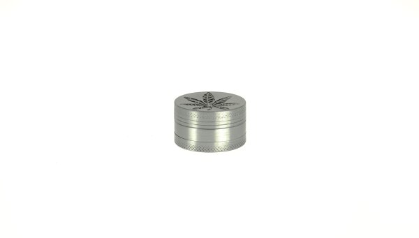 Dreamliner Pollinator Grinder 3Tlg. "Hemp Leaf" D 40 mm - Silber
