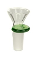 Glaskopf mit festem Glassieb und Griff NS 14,5 mm - Grün