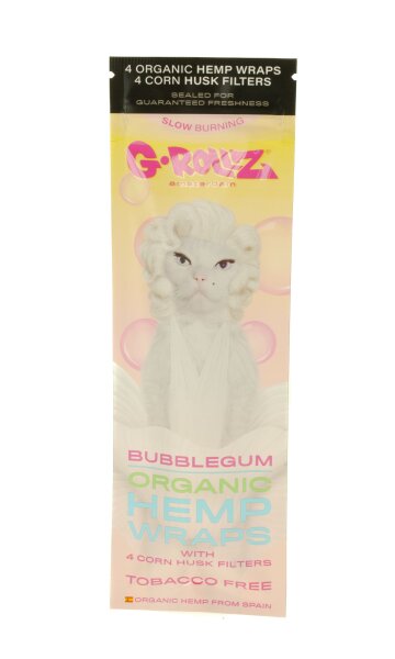 G-Rollz - Diamonds Hanf Blunt - Bubble Gum - 4 Stück + Maisfilter