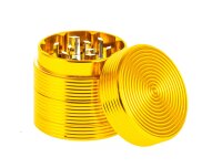 Metallgrinder "Ripped" Pollinator/Sieb H 33 mm D 35 mm - Gold