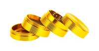 Metallgrinder "Ripped" Pollinator/Sieb H 33 mm D 35 mm - Gold