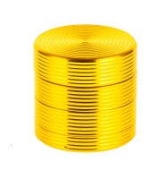 Metallgrinder "Ripped" Pollinator/Sieb H 33 mm D 35 mm - Gold