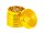 Metallgrinder "Ripped" Pollinator/Sieb H 33 mm D 35 mm - Gold