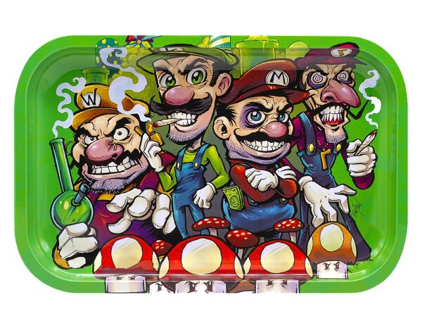 Amsterdam Rolling Tray - Video Game Friends - 27,5x17,5 cm - Small