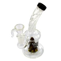 Glasbong - Thug Life - Black Twist 14,5er H 16 cm D 34 mm