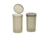 Kunststoffdose mit Pop Up Deckel - 70ml D 42 mm H 70 mm - Schwarz