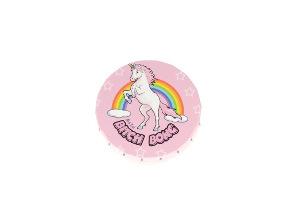 Click Clack Dose - D 5,5 cm - Bitch Bong (Einhorn)