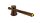 Holzpurpfeife - Rose - geschnitzt - L 12 cm - Holzfarben