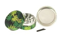 Black Leaf Pollinatorgrinder - all over print - Camouflage/Blätter - D 54 mm H 46 mm