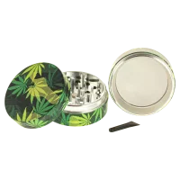 Black Leaf Pollinatorgrinder - all over print - Camouflage/Blätter - D 54 mm H 46 mm