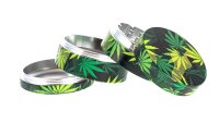 Black Leaf Pollinatorgrinder - all over print - Camouflage/Blätter - D 54 mm H 46 mm