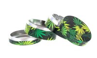Black Leaf Pollinatorgrinder - all over print - Camouflage/Blätter - D 54 mm H 46 mm