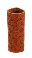 Lederhülle/Cover für Clipper - geprägt - Mandala II