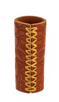 Lederhülle/Cover für Clipper - geprägt - Mandala II