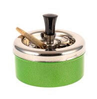 Angelo - Schleuderaschenbecher Premium - Grün Metallic - D 11 cm