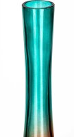 Hollandbong ohne Kickloch - Türkis/Orange - mit Schlauch - H 40 cm