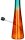 Hollandbong ohne Kickloch - Türkis/Orange - mit Schlauch - H 40 cm