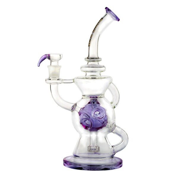 Glasbong - Thug Life - Recycler Series Purple 18,8er H 30 cm D 72 mm