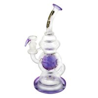 Glasbong - Thug Life - Recycler Series Purple 18,8er H 30 cm D 72 mm