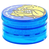 Acryl Pollinatorgrinder - Bulldog - D 58 mm - Blau