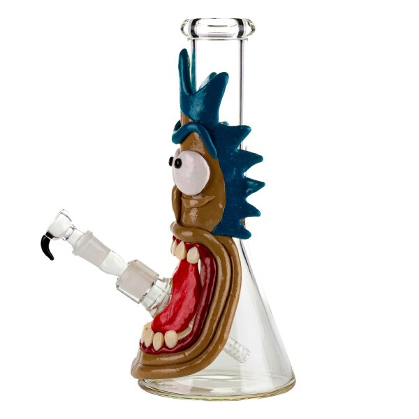 Amsterdam Glasbong 18,8er - Mad Scientist (Rick) - mit Bauch H 31 cm - ICE