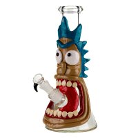 Amsterdam Glasbong 18,8er - Mad Scientist (Rick) - mit Bauch H 31 cm - ICE