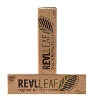 Real Leaf Organic Hemp - unbleached - King Size Slim - Blättchen + Filtertips