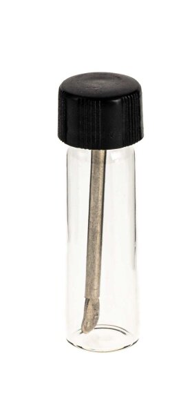 Pulverfläschen incl. Löffel Im Deckel (ausziehbar) H 5 cm