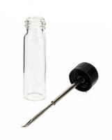 Pulverfläschen incl. Löffel Im Deckel (ausziehbar) H 5 cm