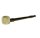Holzpfeife mit Steinkopf rund - L 13 cm