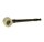 Holzpfeife mit Steinkopf rund - L 13 cm