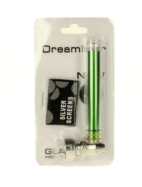 Dreamliner - Glas/Metall Purpfeife L 9 cm ink. 5 Siebe - versch. Farben