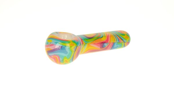 Purpfeife aus Glas - Abstract Fluid Colors - Bunt - L 12,5 cm