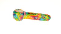 Purpfeife aus Glas - Abstract Fluid Colors - Bunt - L 12,5 cm
