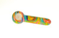 Purpfeife aus Glas - Abstract Fluid Colors - Bunt - L 12,5 cm