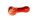 G-Spot Glaspfeife 10 cm rot mit schwarzem Streifen Nr.34