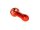 G-Spot Glaspfeife 10 cm rot mit schwarzem Streifen Nr.34