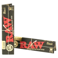 RAW Classic Black - unbleached - King Size Slim - 32 Blättchen