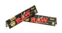 RAW Classic Black - unbleached - King Size Slim - 32 Blättchen