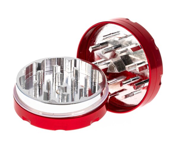 Alugrinder "Coloured" 2 tlg. H 20 mm D 50 mm - Rot